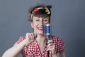 Talking 30s female vocal artist with retro style