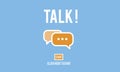 Talking Talk Communication Conversation Concept Royalty Free Stock Photo