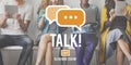 Talking Talk Communication Conversation Concept Royalty Free Stock Photo