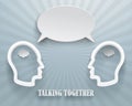 Talking Together Background Illustration