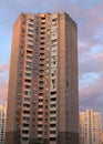 Tall apartment building