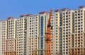 Tall apartment building construction in Hyderabad