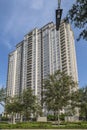 Tall apartment building in Huston Texas Royalty Free Stock Photo