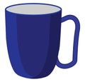 Tall blue coffee mug, icon