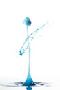 Tall Blue Water Drop with Water Bell