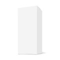 Tall box, rectangular mock up with side view