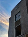 Tall brick building with clock