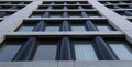 tall building apartment commercial cold brutalist glass concrete dark Royalty Free Stock Photo