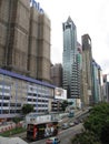Tall buildings in the modern skyline of Causeway bay, Hong Kong