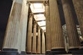 Classic Corinthian fluted columns.