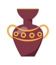 Ancient Greek Vase Isolated Illustration on White