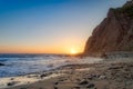 Tall Cliffs of Dana Point At Sunset Royalty Free Stock Photo