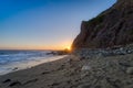 Tall Cliffs of Dana Point At Sunset Royalty Free Stock Photo