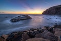 Tall Cliffs of Dana Point After Sunset Royalty Free Stock Photo