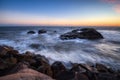 Tall Cliffs of Dana Point After Sunset Royalty Free Stock Photo