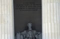 Tall Columns Abraham Lincoln Statue Memorial Washington DC Royalty Free Stock Photo