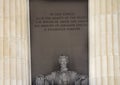 Tall Columns Abraham Lincoln Statue Memorial Washington DC Royalty Free Stock Photo