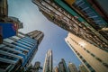 Tall commercial and residential buildings in Chongqing city Royalty Free Stock Photo