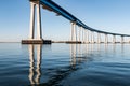 Tall Concrete/Steel Girders Supporting the Coronado Bridge Royalty Free Stock Photo