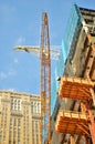 Tall Crane on Construction Site in the New York City