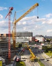 Tall Cranes Royalty Free Stock Photo