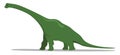 Tall dinosaur, illustration, vector