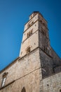 Dominican church tower in Dubrovnik Royalty Free Stock Photo