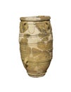 Tall earthenware pot or amphora called Pithos from the Minoan palace at Knossos in Crete isolated