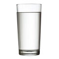 Tall full glass of water w clipping path Royalty Free Stock Photo