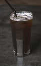 tall glass cold brew coffee Royalty Free Stock Photo