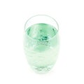 Tall glass of lemonade isolated Royalty Free Stock Photo