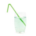 Tall glass of lemonade isolated Royalty Free Stock Photo