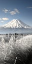 Japanese-inspired Mountain Landscape With Rice Paddy