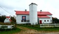 Tall Grass Farm, Patriotic Quilt Barn, Delavan, Wisconsin Royalty Free Stock Photo