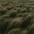 Tall grass gently sways in the wind, creating undulating patterns across the landscape. Royalty Free Stock Photo