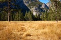 Yosemite National Park Bridalveil Water falls in the early autumn months Royalty Free Stock Photo