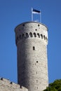 Tall Hermann - a tower of the Toompea Castle on Toompea hill. Tallinn, Estonia Royalty Free Stock Photo