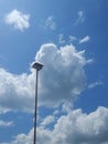 Tall lamppost in the sky