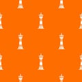 Tall lighthouse pattern vector orange