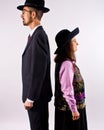 Tall Man and Short Woman Royalty Free Stock Photo