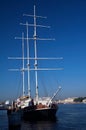 Tall masted sailing ships