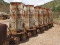 Tall Mining Equipment on Rail Wheels in Arizona Royalty Free Stock Photo