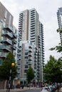 Tall modern apartment biulding. Finsbury UK Royalty Free Stock Photo