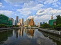 Tall modern buildings in Shanghai Royalty Free Stock Photo