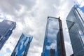 Tall Modern Glass Skyscrapers in Downtown Chicago