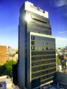 New york city office buildings glass exterior Royalty Free Stock Photo