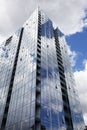 Tall modern reflecting building