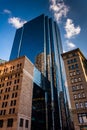 Tall, modern skyscraper in Boston, Massachusetts. Royalty Free Stock Photo