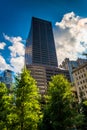 Tall, modern skyscraper in Boston, Massachusetts. Royalty Free Stock Photo