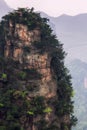 Tall mountain peaks of yuanjiajie Royalty Free Stock Photo